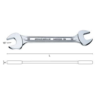 Double open ended wrenches STAHLWILLE 10