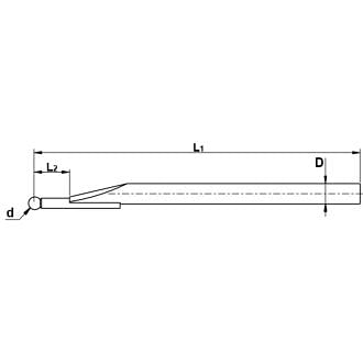 Tastatori con sfera in rubino ALPA GA052