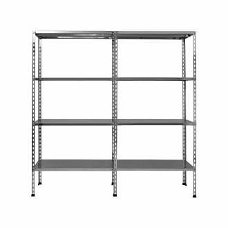 Bolted shelf racks in AISI 430 stainless steel