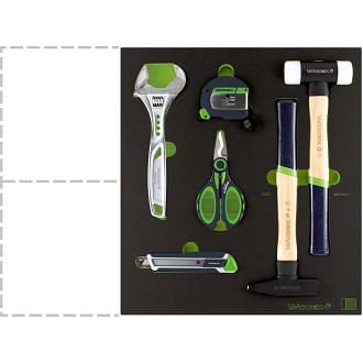 Kit of assorted tools in Foam WODEX WX9505/SE6