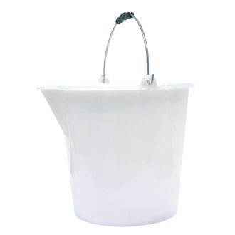 Heavy duty measuring buckets with pouring spout