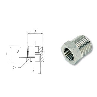 Taper threaded reductions AIGNEP 2080