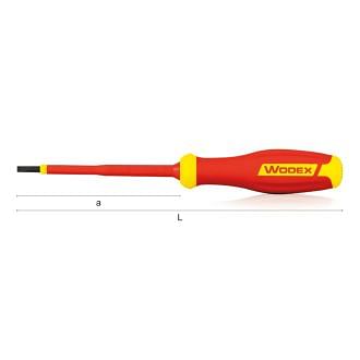 Screwdrivers VDE insulated 1000 Volt for slotted screws WODEX WX4030