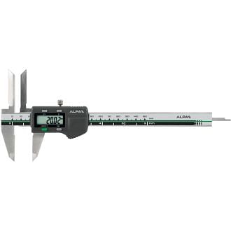 Digital slide caliper with long jaws for internal measurements ALPA AA104