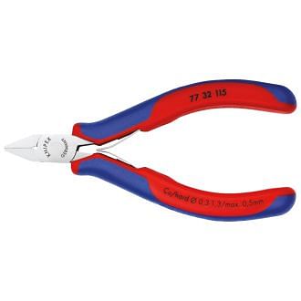 Tenazas de corte para electrónica y mecánica finas KNIPEX 77 32 115