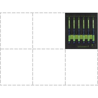 WODEX WX2847/SE6, Mikro-6-kant Schraubendreher-Satz aus Schaumstoff