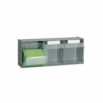 Storage cabinets for small parts PRACTIBOX 3 compartments