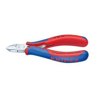 Tenazas de corte para electrónica y mecánica finas KNIPEX 77 02 130