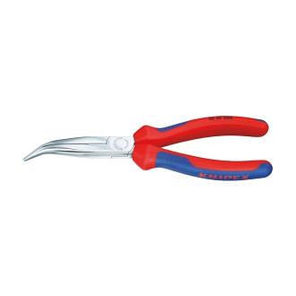 Flachrundzangen, sehr lang, abgewinkelte Backen 45° KNIPEX