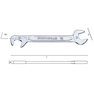 Chiavi a forchetta piccole a due bocche STAHLWILLE 12 ELECTRIC