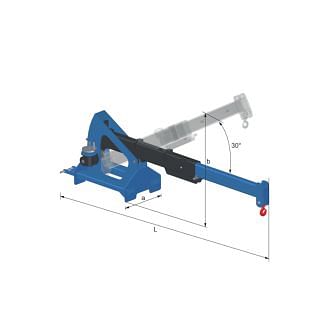 Telescopic tilting forklift cranes with forklift B-HANDLING