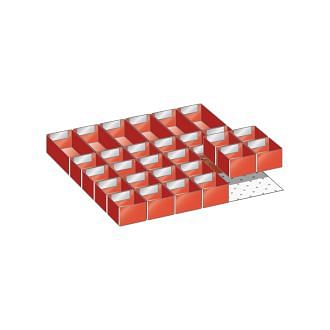 Set of subdivision troughs 27x27 trays E LISTA