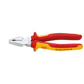 KNIPEX, Kraft-Zangen VDE isoliert 1000 Volt, 02 06 180/200