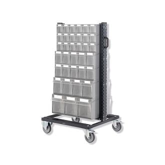 Trolleys with transparent drawers FAMI BINCART0701