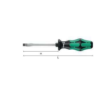 Screwdrivers for slotted screws WERA 334 SK