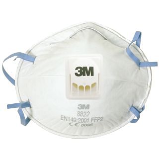 Mascarillas protectoras filtrantes con válvula FFP2 3M 8822