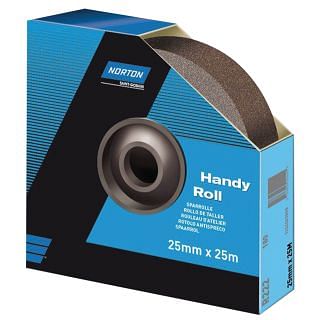 Abrasive cloth in waste reducing rolls 38 mm NORTON R222