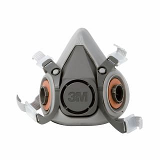 Semi-masks with two filters for gas and vapors 3M