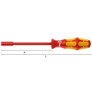 VDE-isolierte Steckschlüssel WERA 190 I, mit Griff, für sicheres Arbeiten bis 1.000 Volt