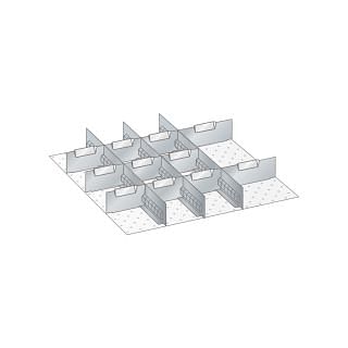 Slotted partitions and metal dividers kit 27 X 27 E LISTA