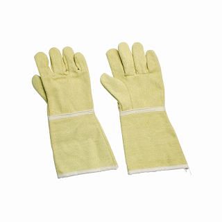 Heat-resistant gloves in aramid fibre