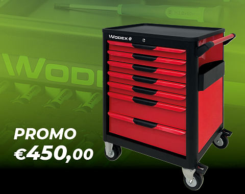 WODEX TOOL TROLLEY WITH ABS TOP PROMO AT 44%!